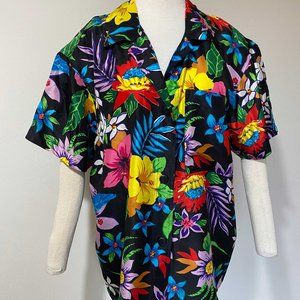 100% silk Aloha Hawaiian Shirt - Size Medium